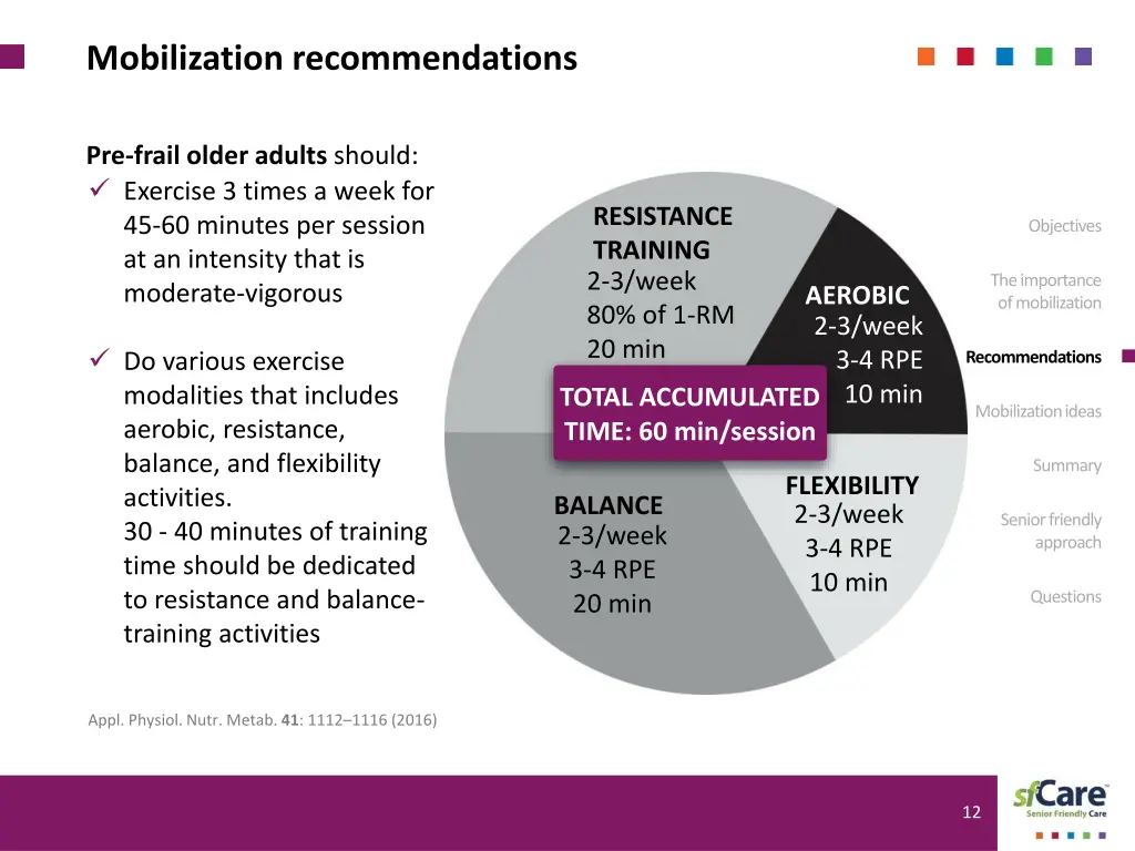 mobilization recommendations 1