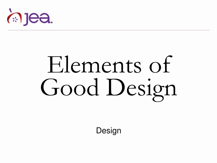 elements of good design