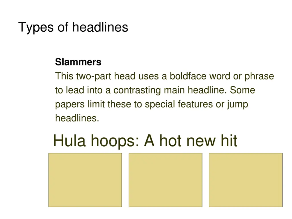 types of headlines 1