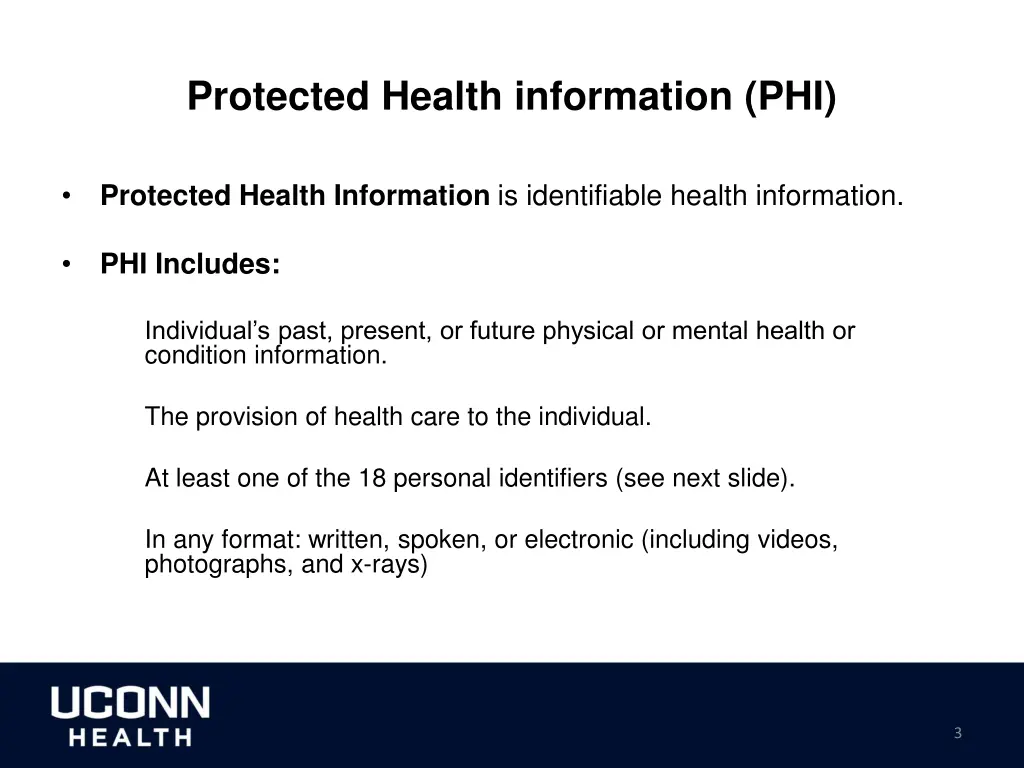 protected health information phi