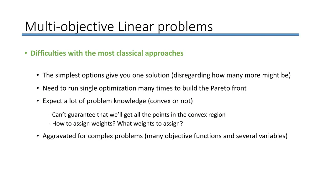 multi objective linear problems 13