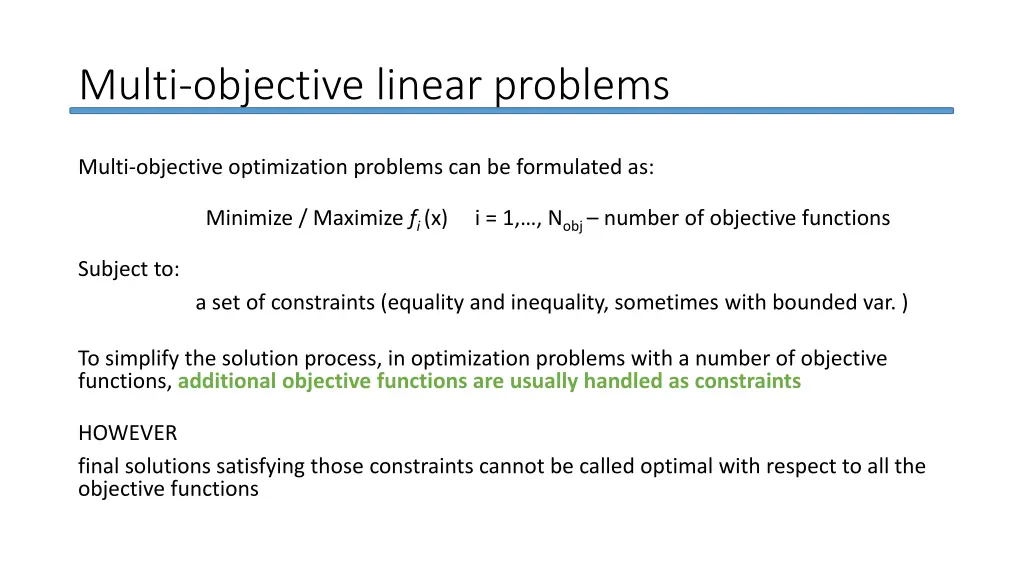 multi objective linear problems 6