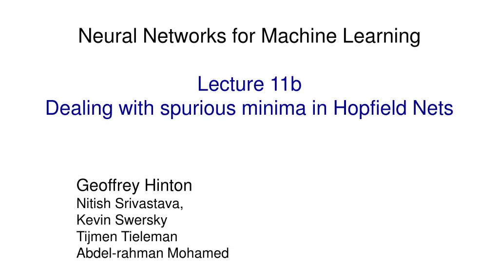 neural networks for machine learning 1