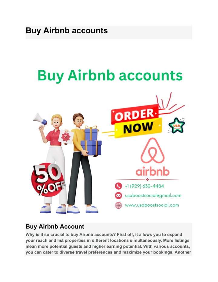 buy airbnb accounts