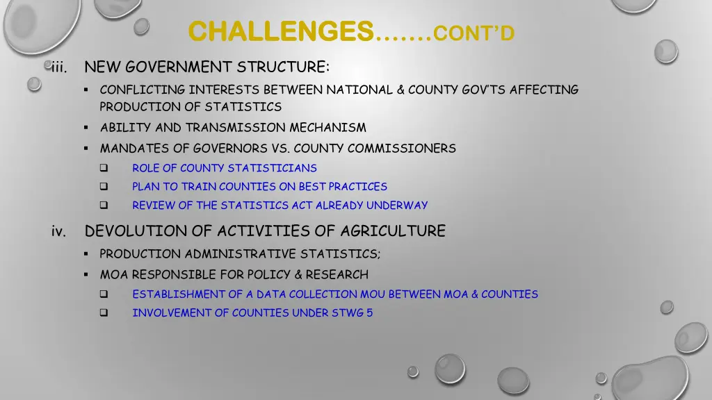 challenges challenges cont d