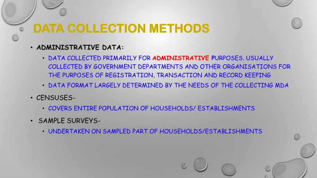 data collection methods data collection methods