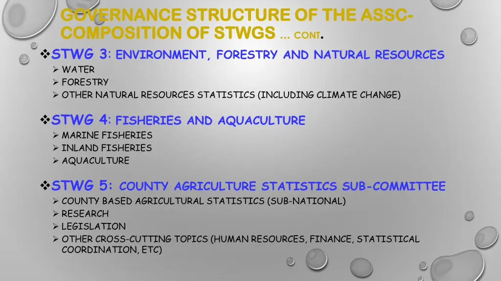 governance structure of the assc governance 1