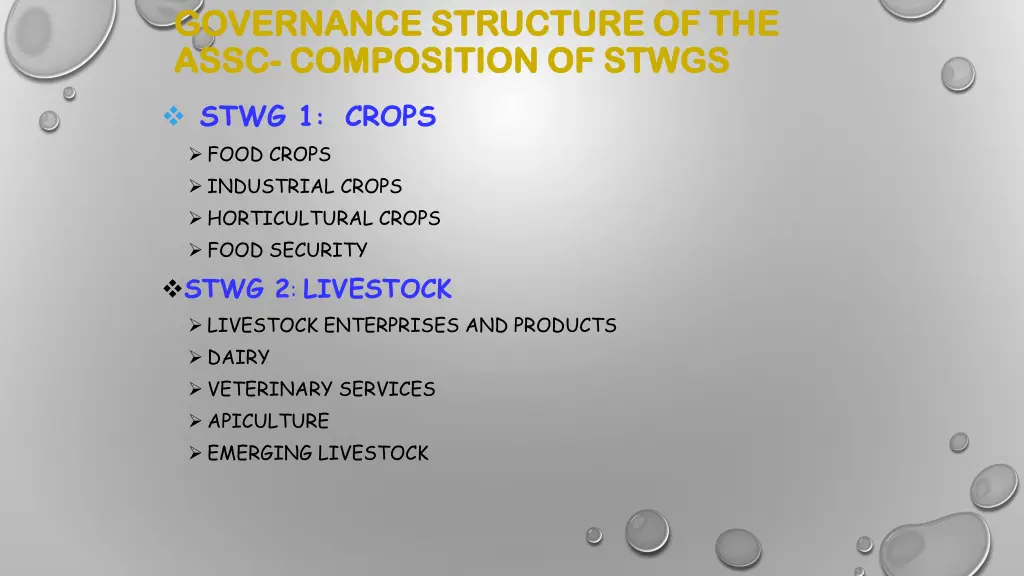 governance structure of the governance structure