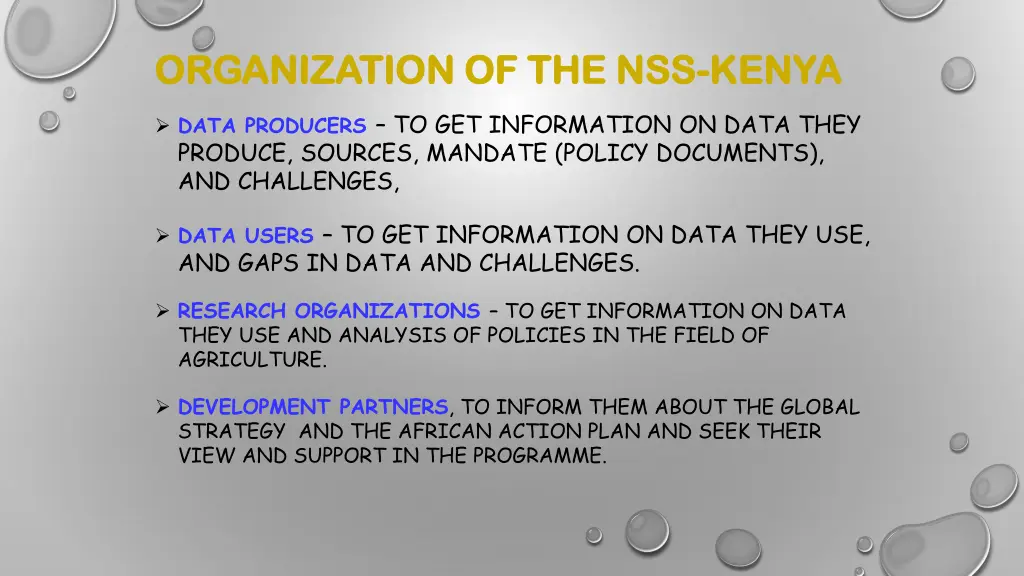 organization of the nss organization