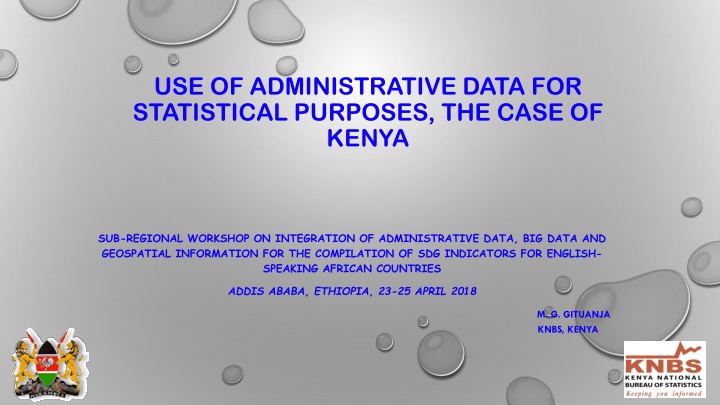 use of administrative data for statistical