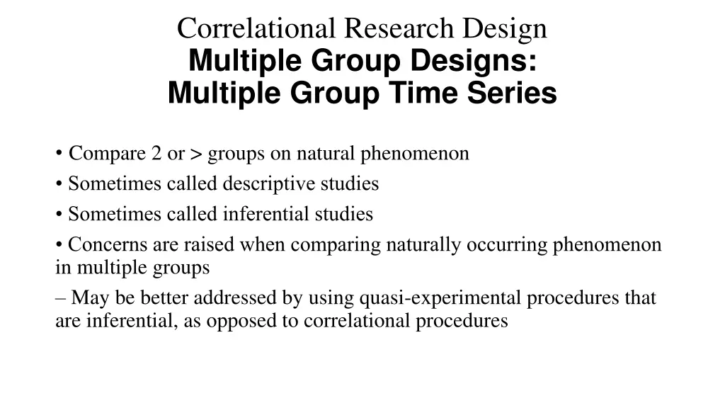 correlational research design multiple group 2