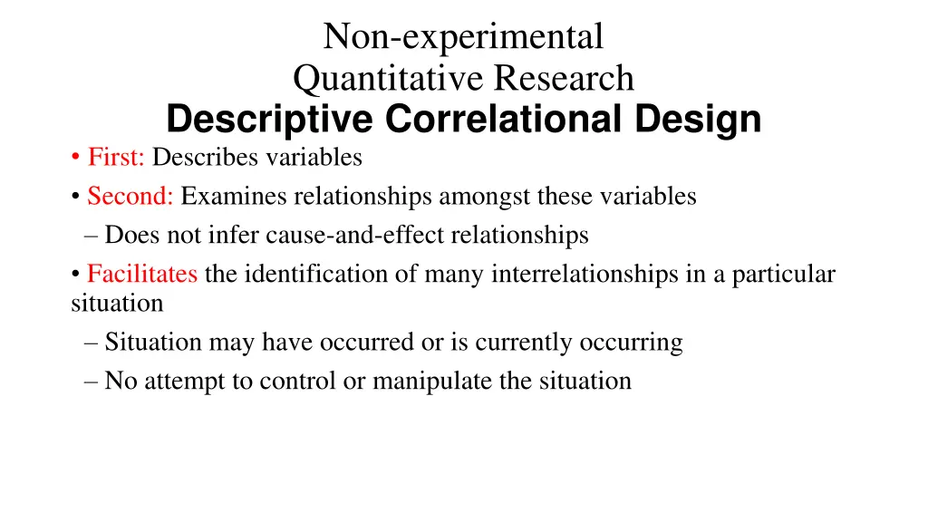 non experimental quantitative research 1