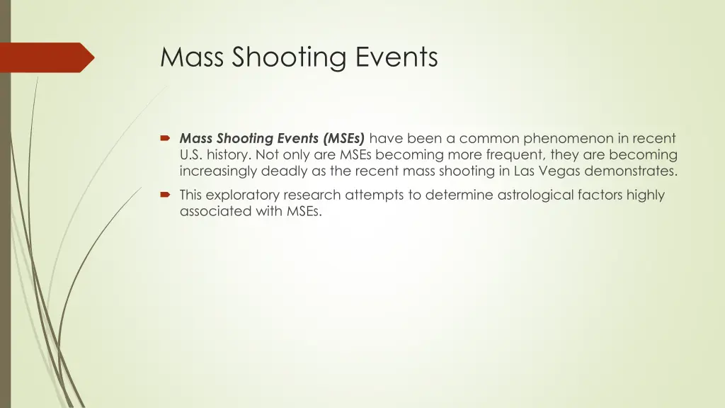 mass shooting events