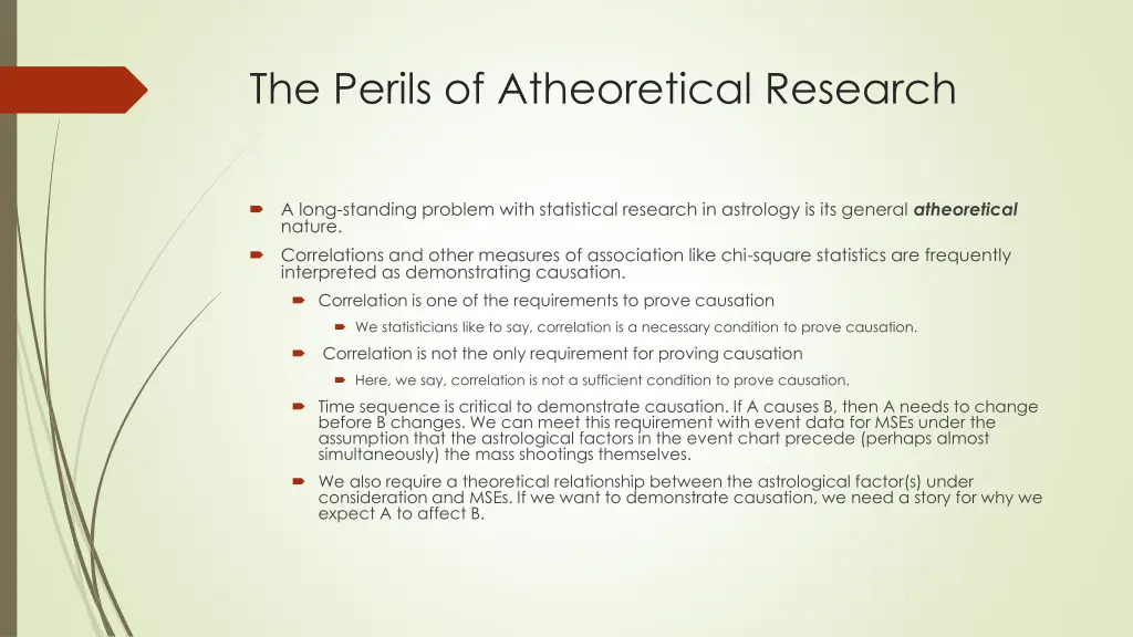 the perils of atheoretical research 1