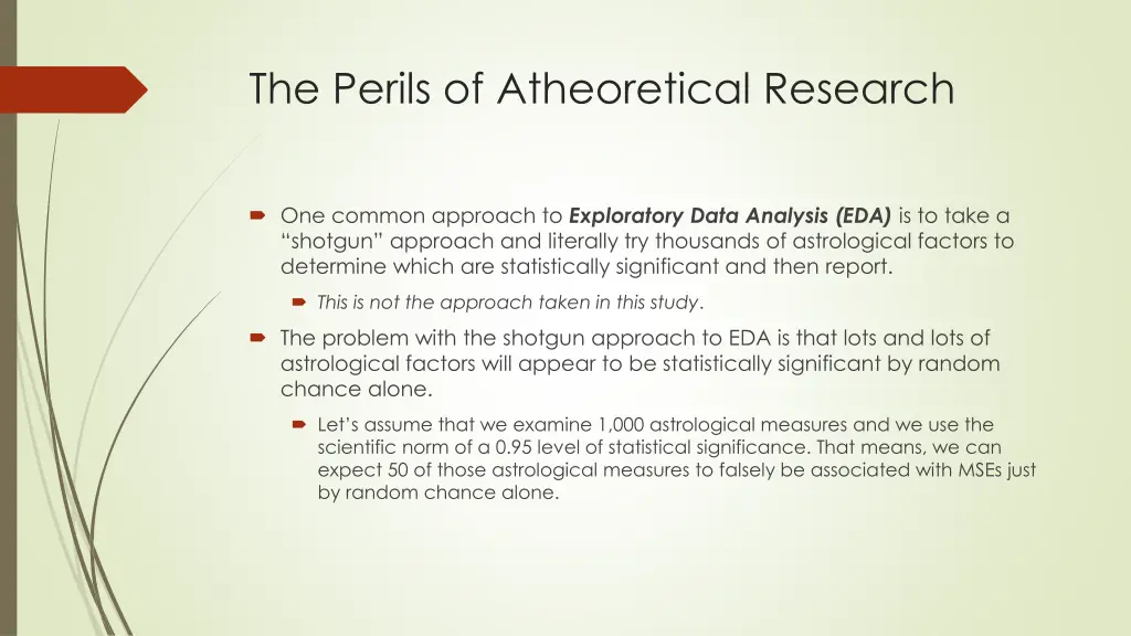 the perils of atheoretical research