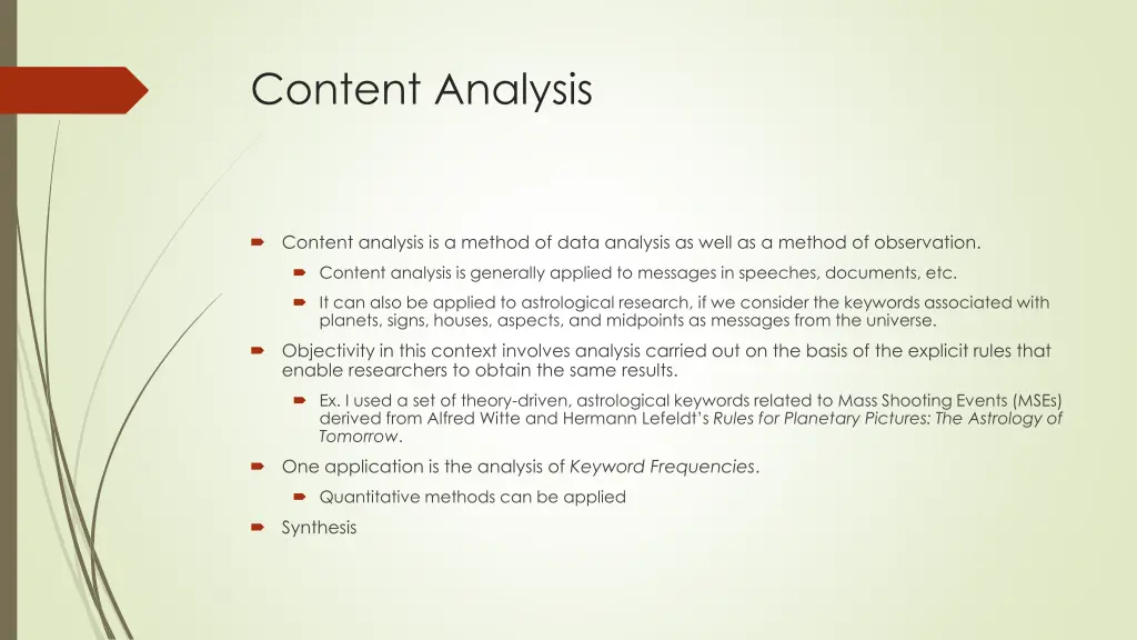 content analysis