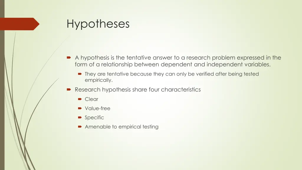 hypotheses