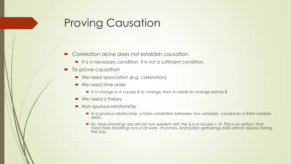 proving causation