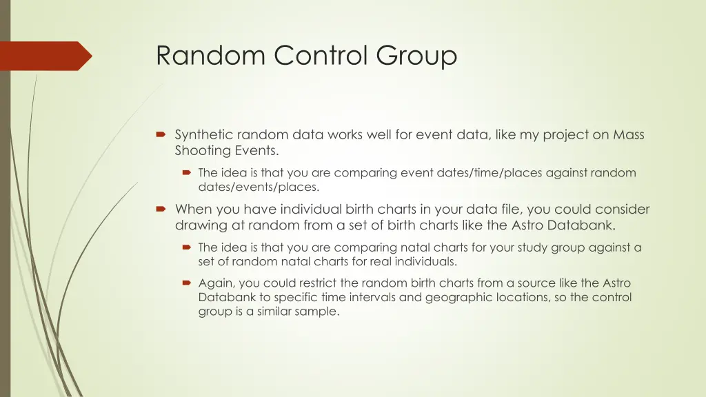 random control group 1