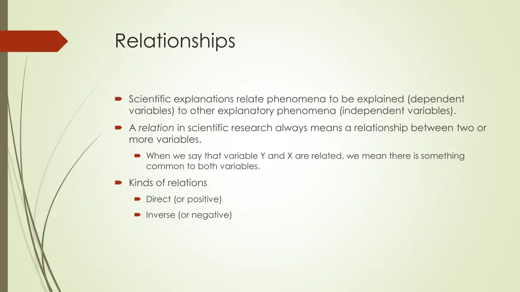 relationships