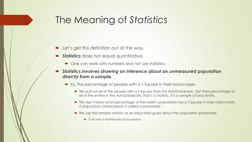 the meaning of statistics