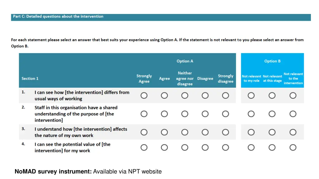 nomad survey instrument available via npt website