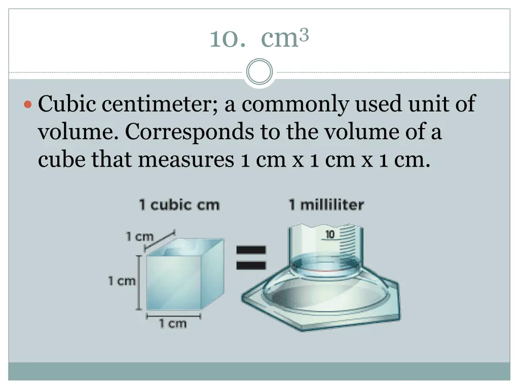 10 cm 3