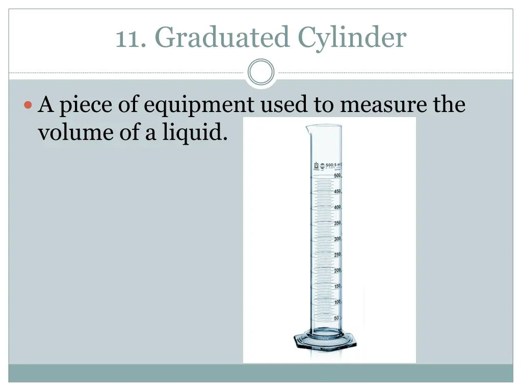 11 graduated cylinder