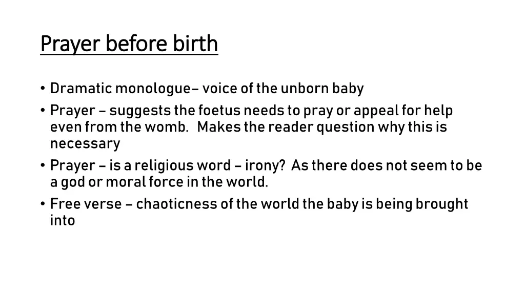 prayer before birth prayer before birth