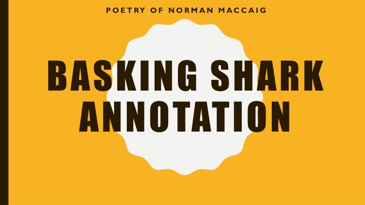 poetry of norman maccaig