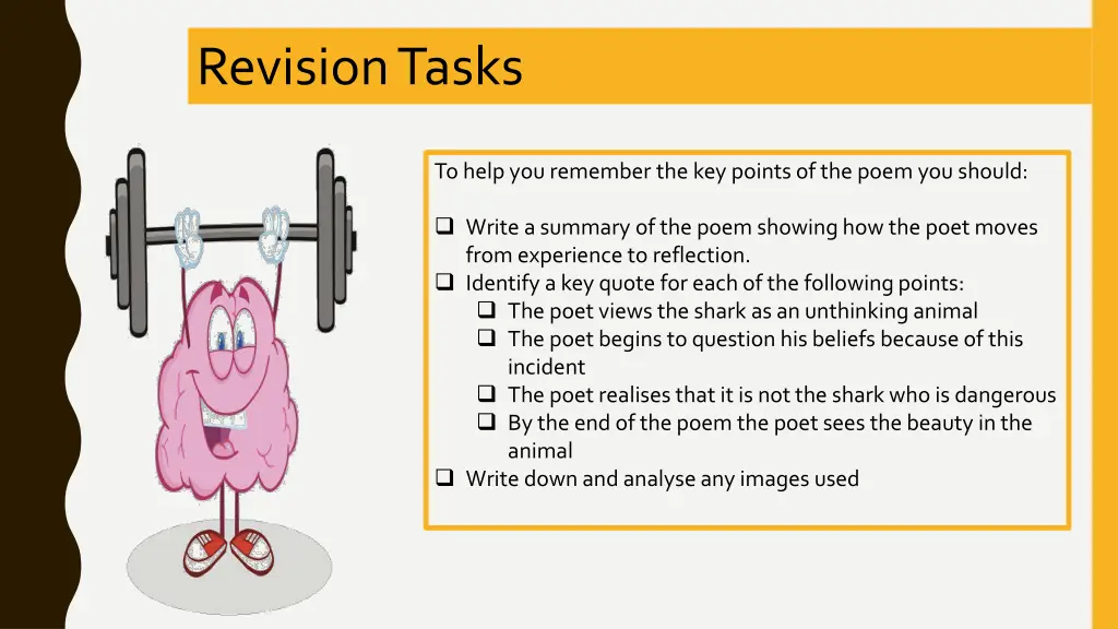 revision tasks