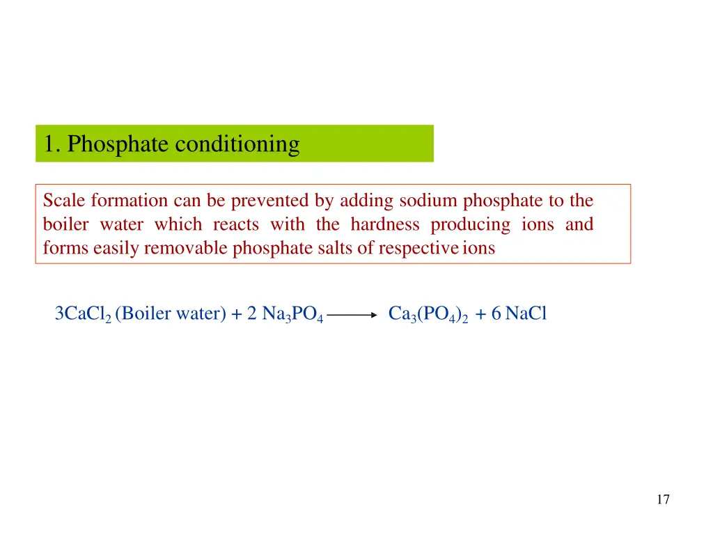 1 phosphate conditioning