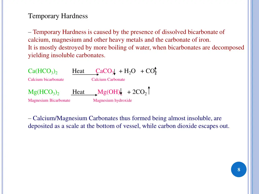 temporary hardness