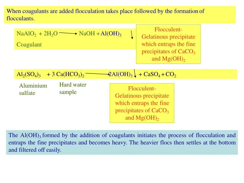 when coagulants are added flocculation takes