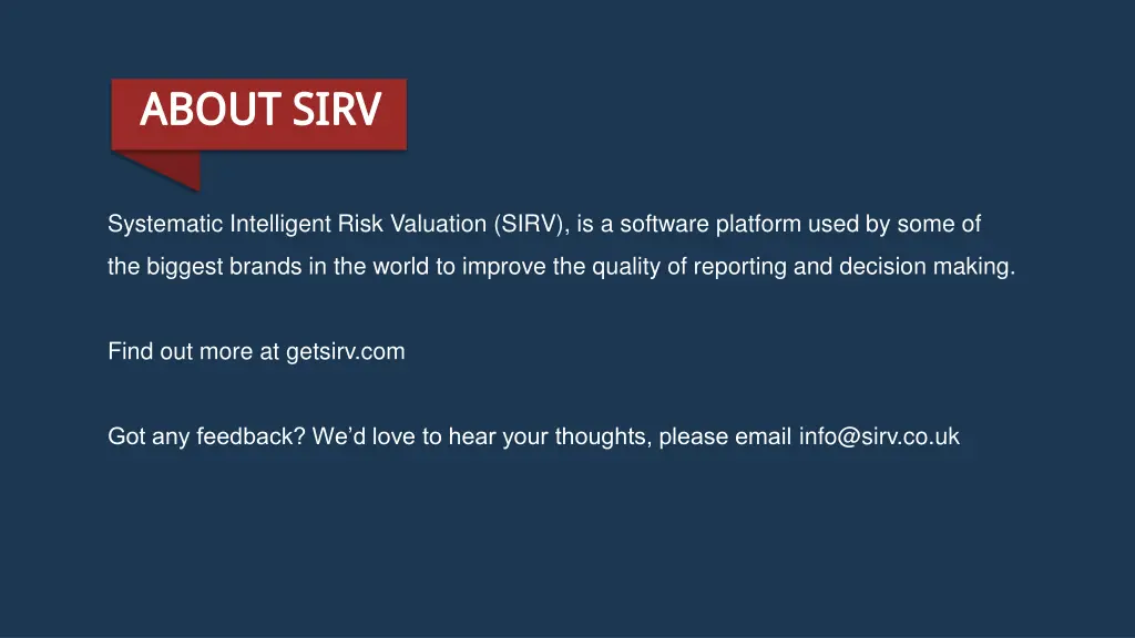 about sirv