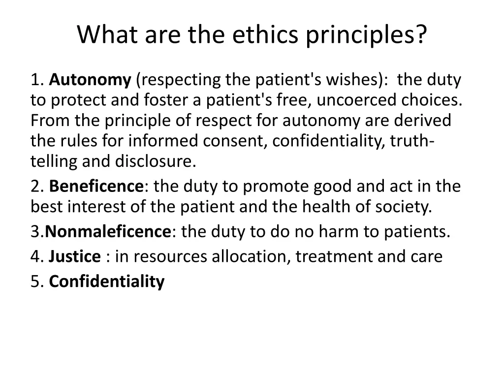 what are the ethics principles