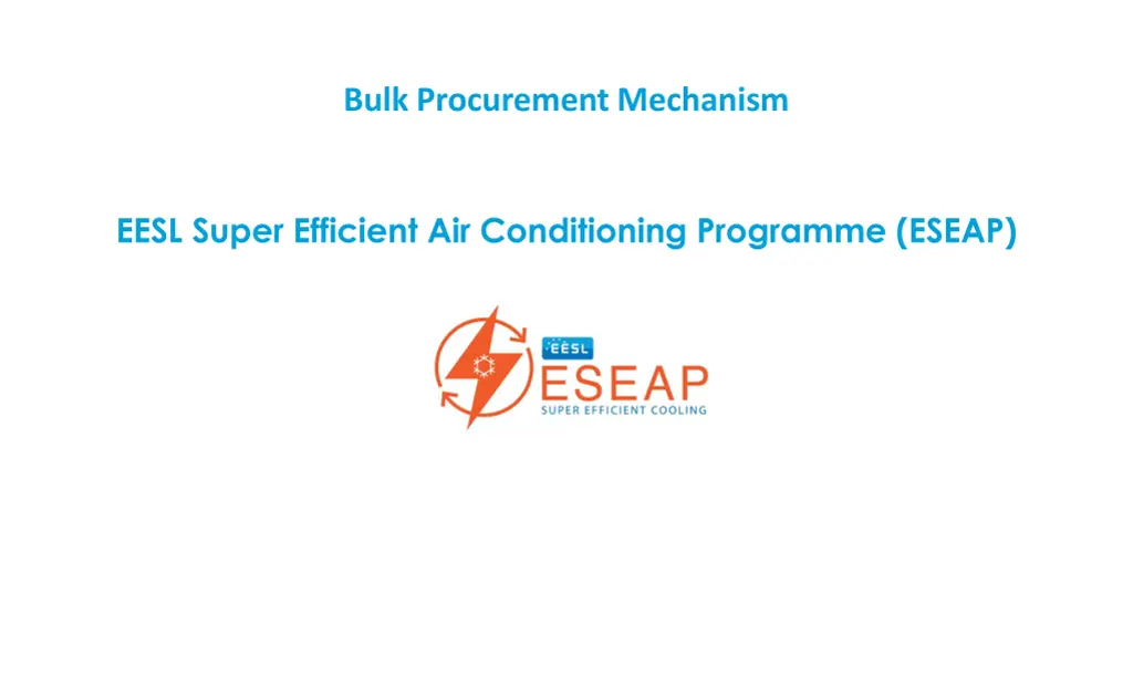 bulk procurement mechanism