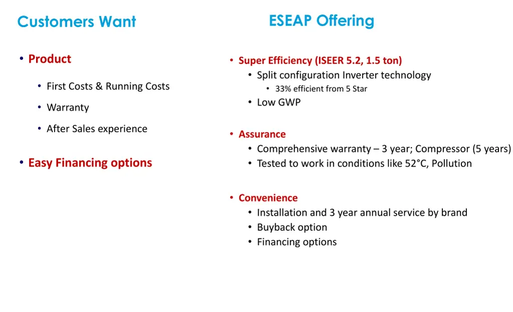 eseap offering