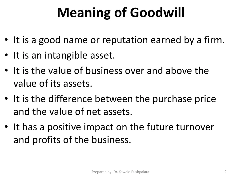 meaning of goodwill