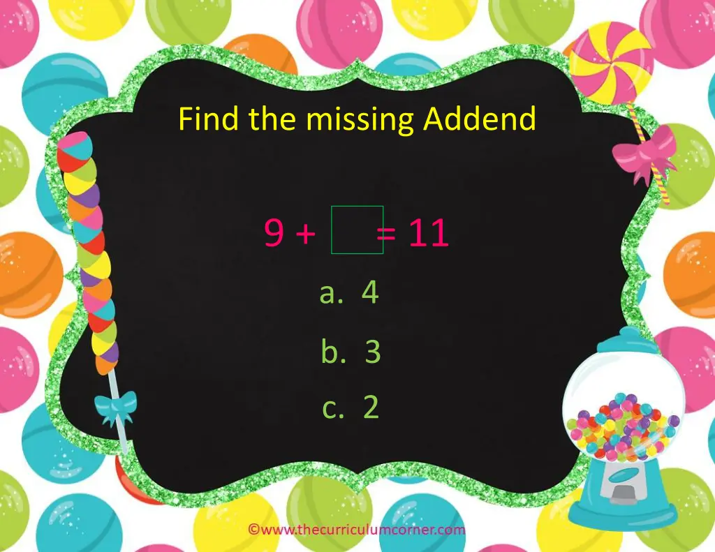 find the missing addend 10