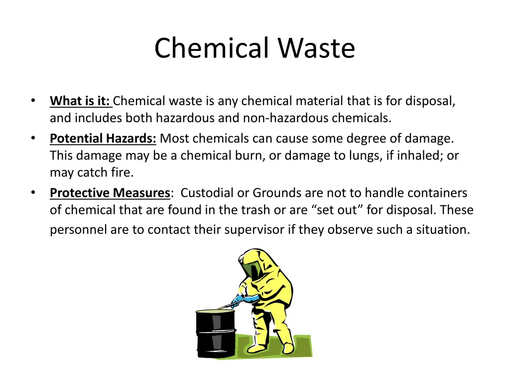 chemical waste