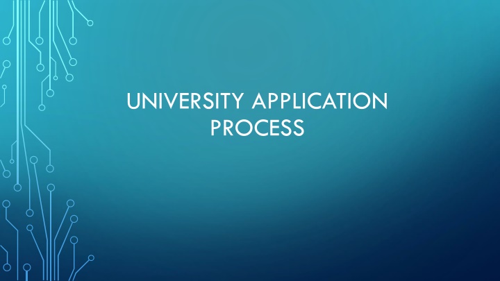 university application process