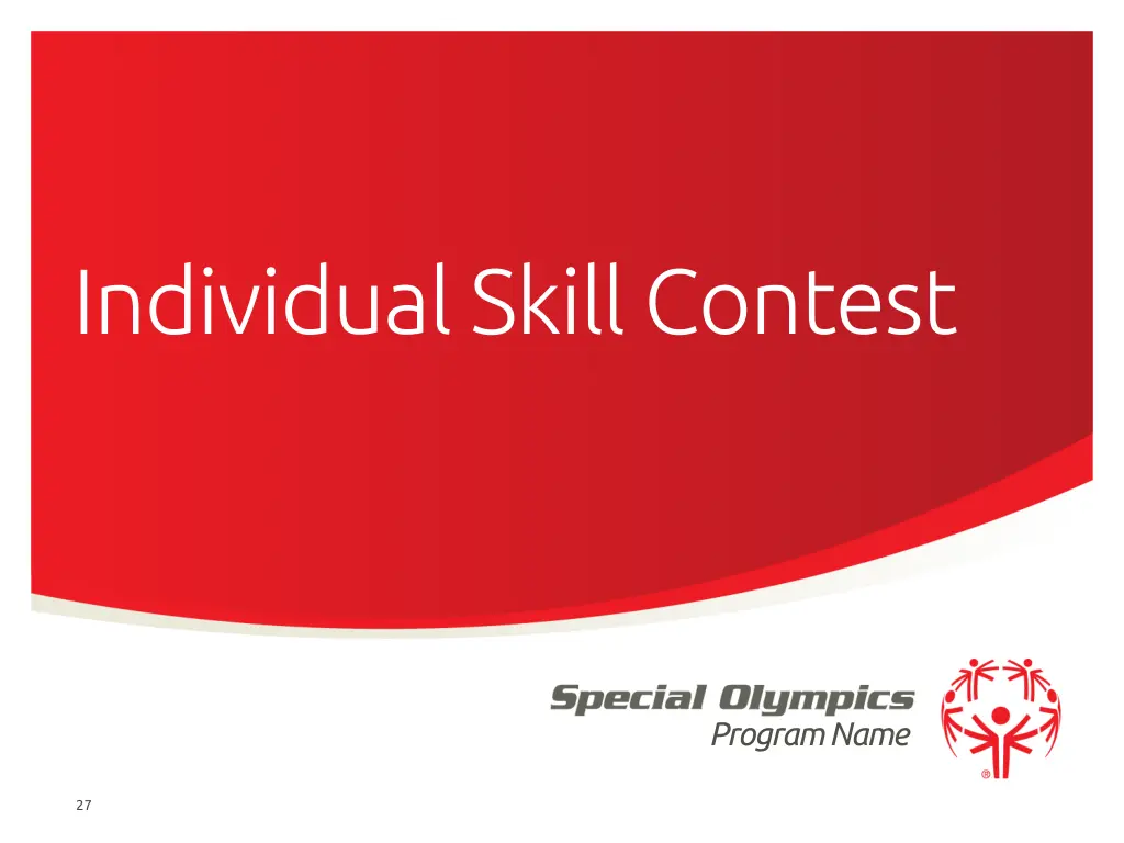 individual skill contest