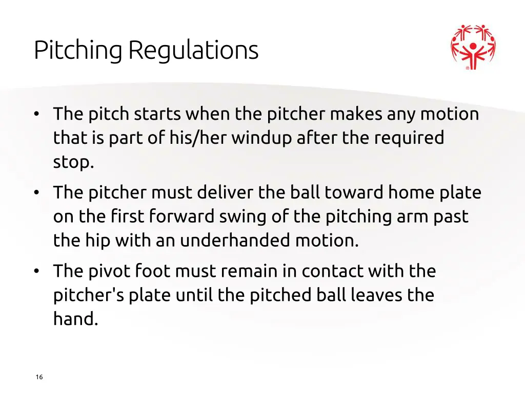 pitching regulations