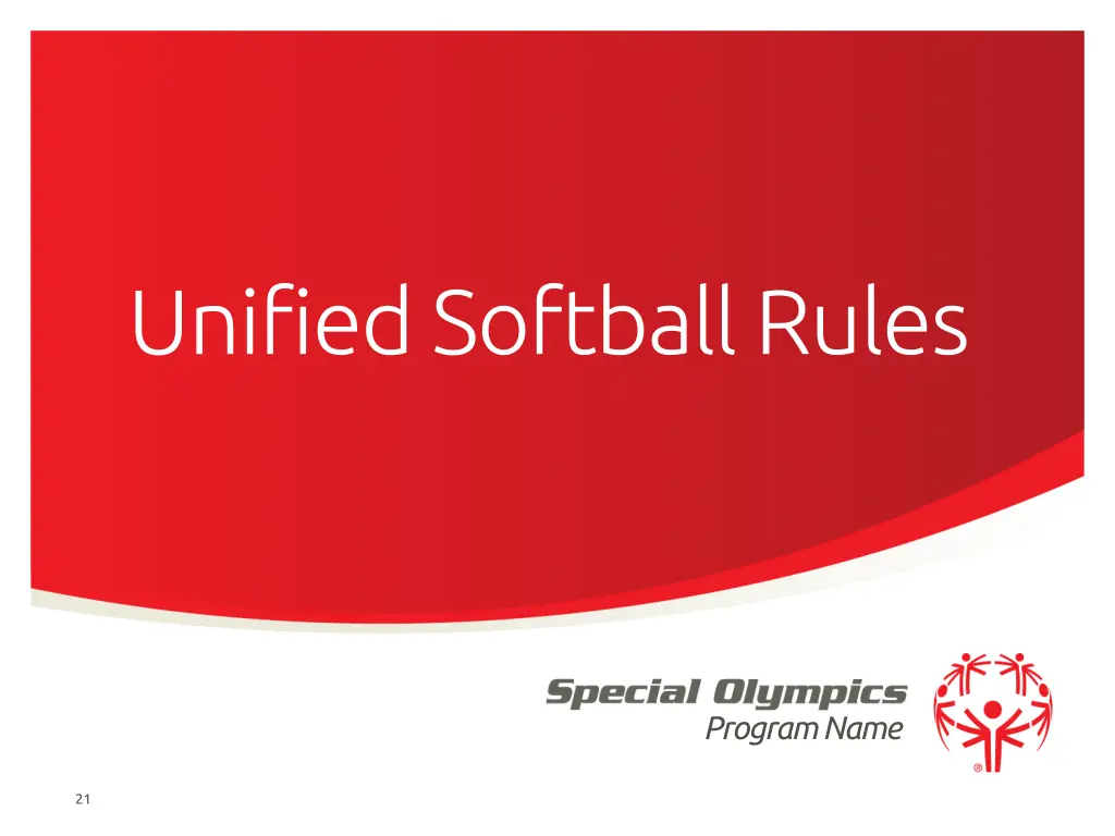 unified softball rules