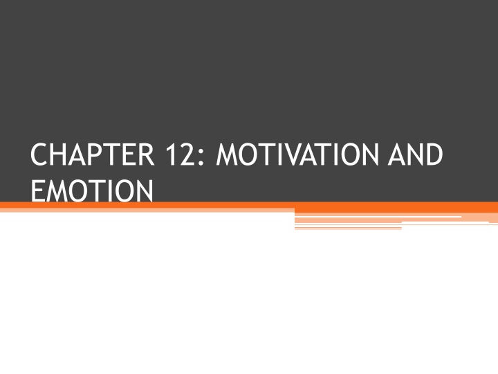 chapter 12 motivation and emotion