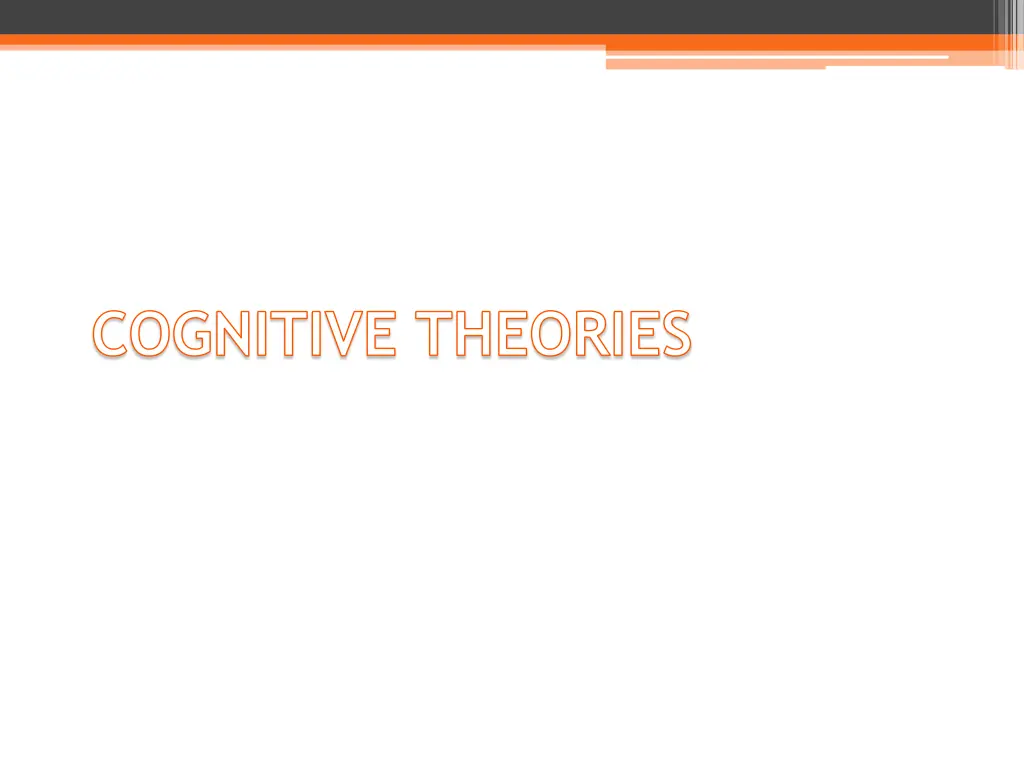 cognitive theories