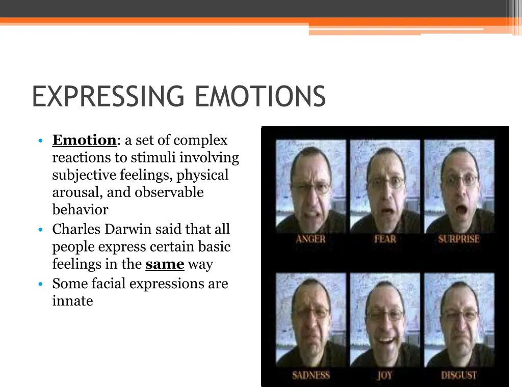 expressing emotions