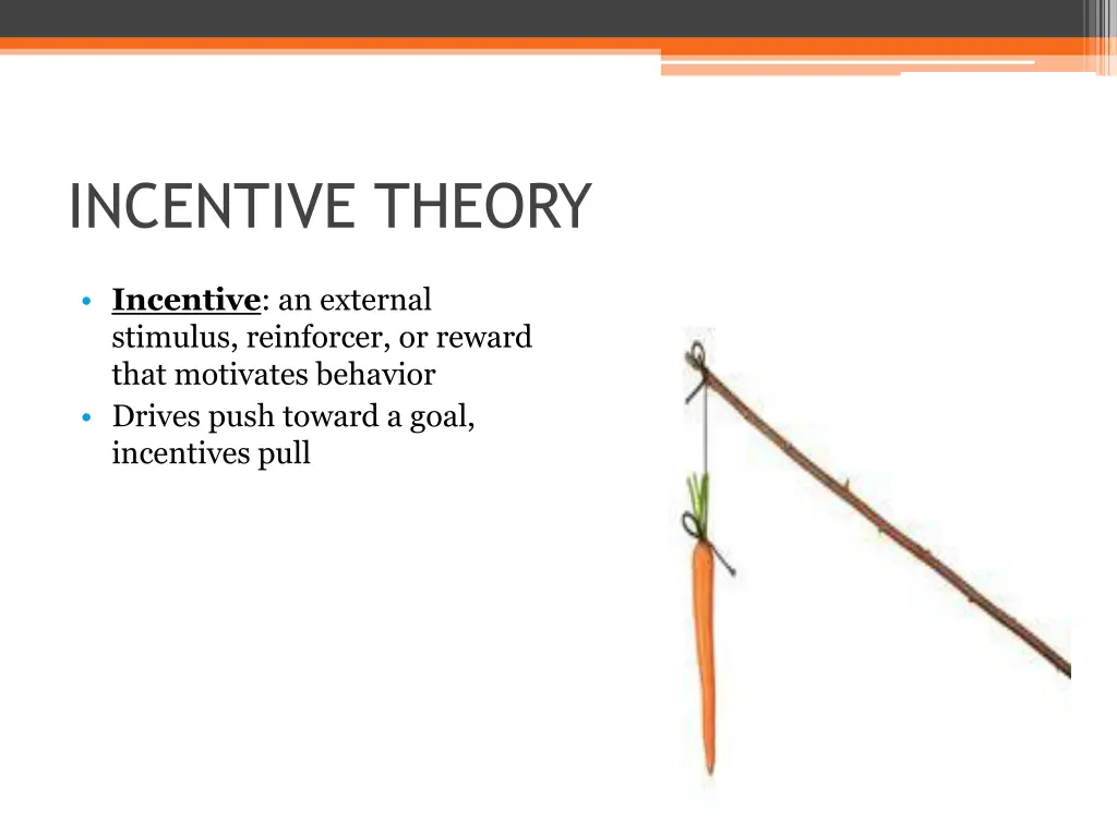 incentive theory