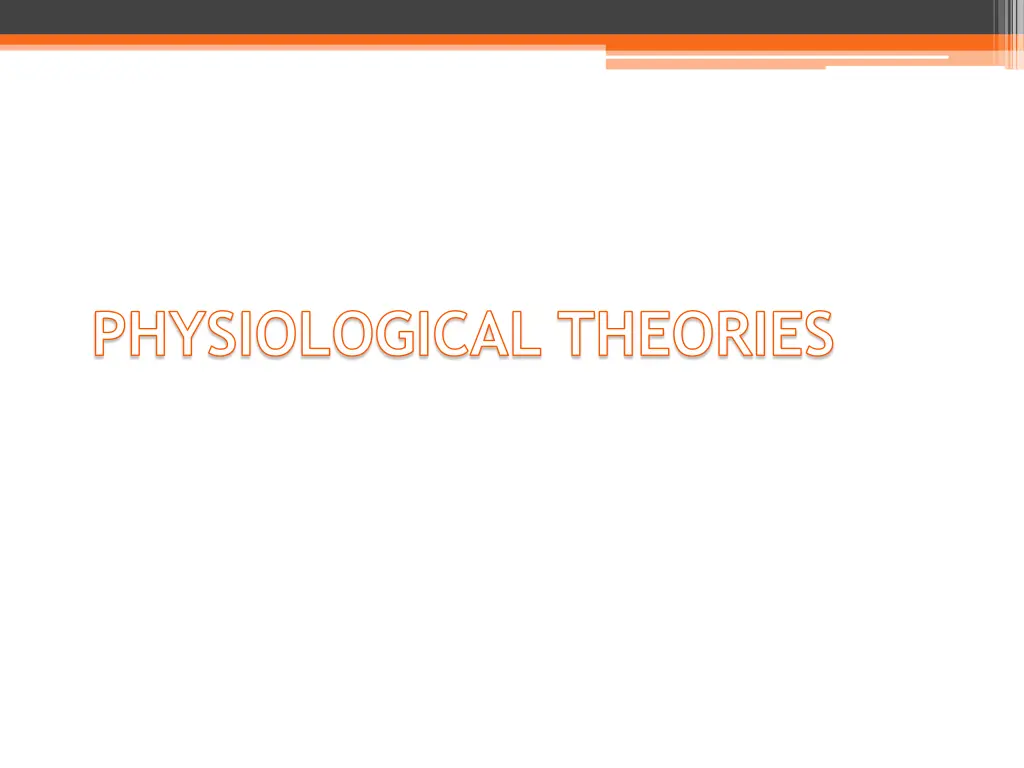 physiological theories